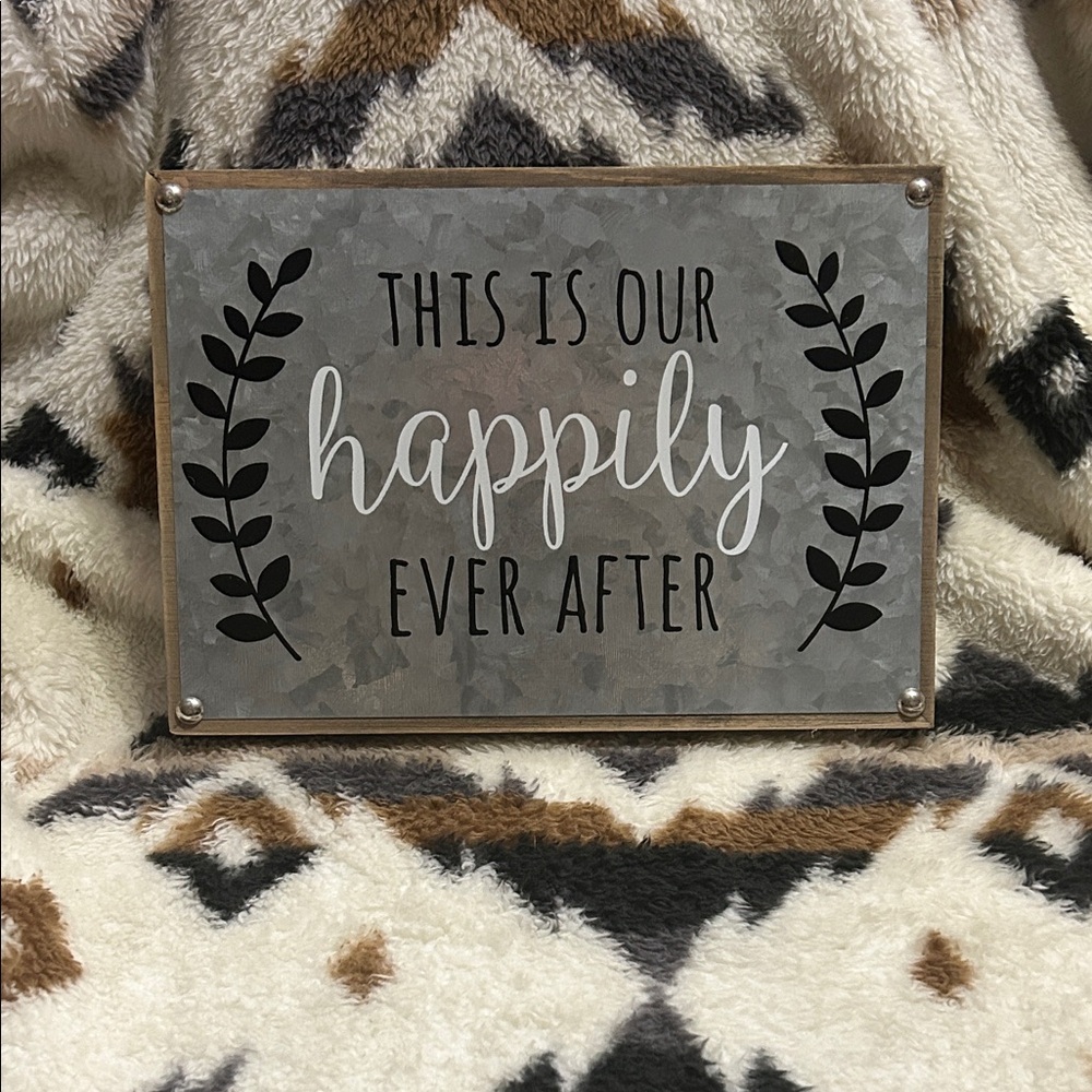 Happily Ever After Wall Sign